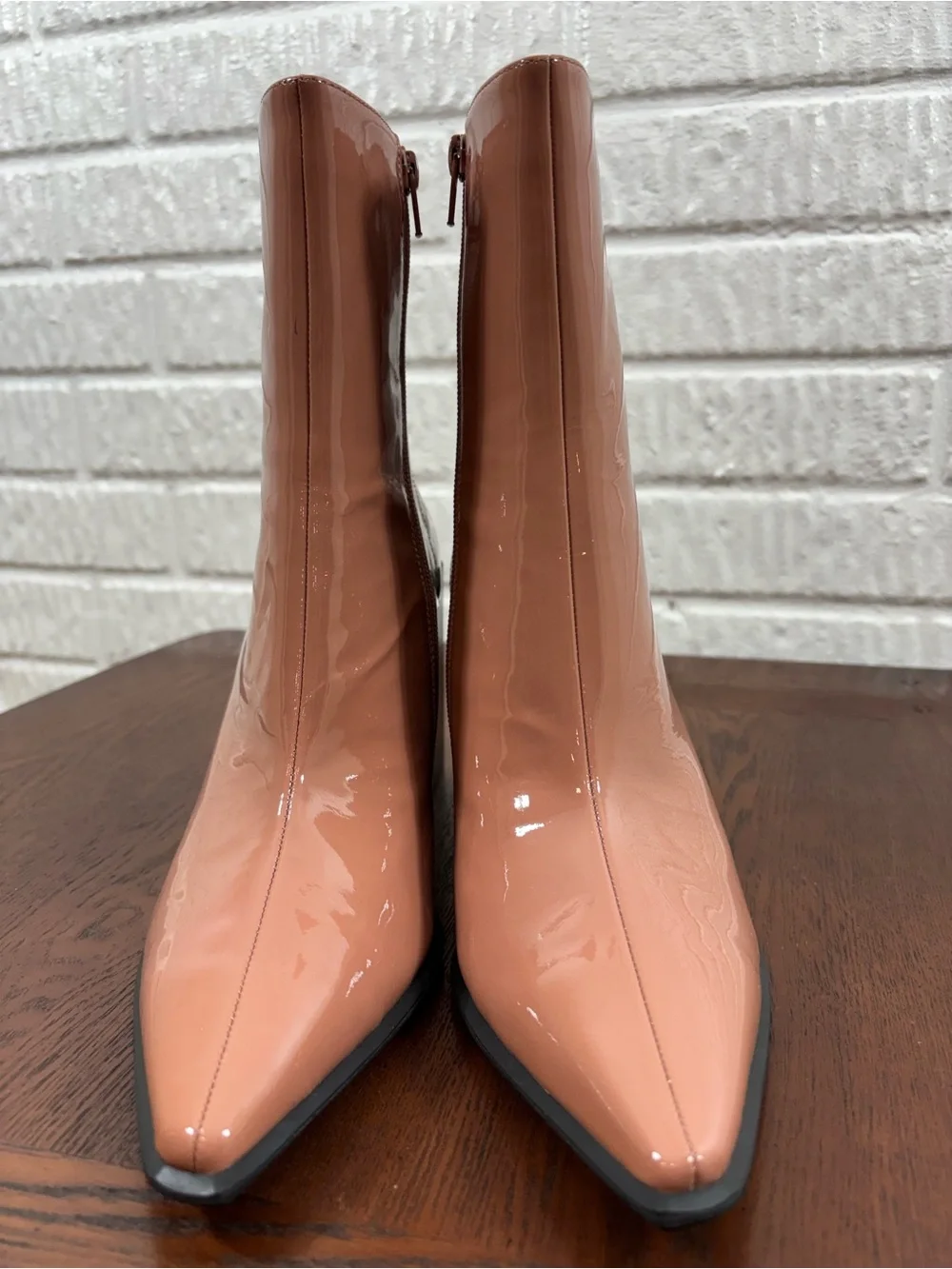 Jeffrey Campbell La-Siren Blush Patent Boot Size 10 NWOB - Picture 5 of 9